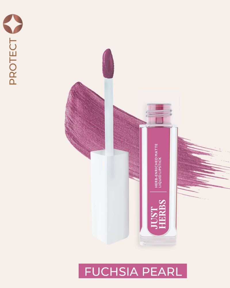 Just Herbs - Herb-enriched Matte Liquid Lipstick - Fuschia Pearl