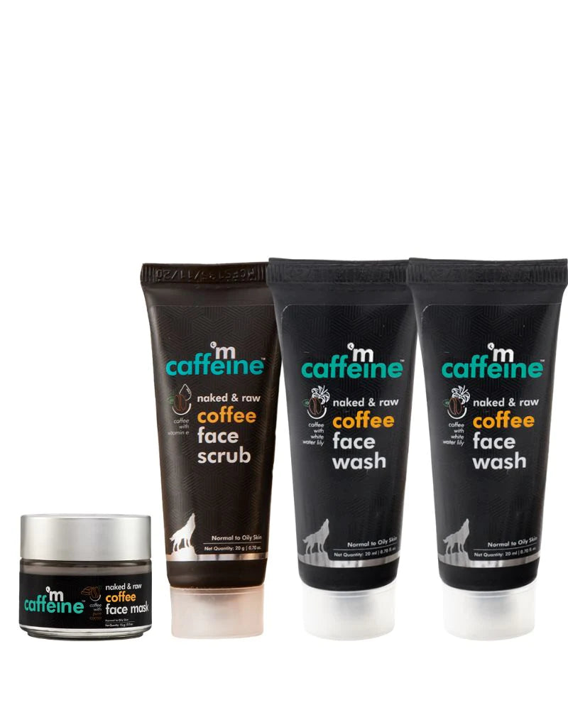mCaffeine Acne Contol Coffee Kit (Pack Of 4) (Mini/Small pack/Sample)